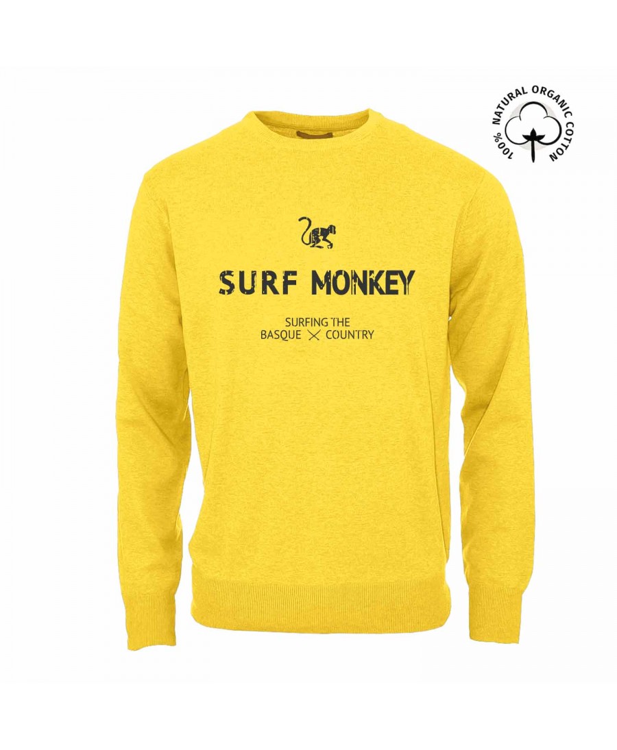 Men's Classic Crew Neck Sweatshirt, Classic Sweatshirt, Men's Sweatshirt, Surf Sweatshirt, sweatshirt men, sweatshirt yellow