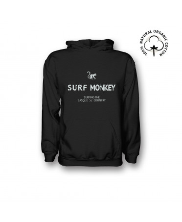 Ã–ko-Sweatshirt mit Kapuze, Hoodie herren, Bio-Baumwolle hoodie, Surf hoodie, Herren Pullover, Hoodie, Kapuzenpullover Schwarz