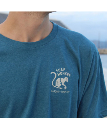 camiseta manga corta, camiseta hombre, camiseta hombre verano, camiseta surf, camiseta algodÃ³n, camiseta verano verde azulado